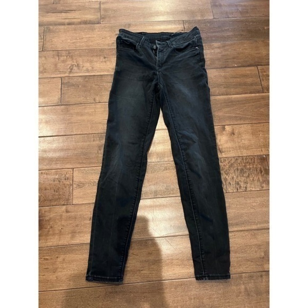 Zara Straight Leg Black Wash Jeans Women's Size 6